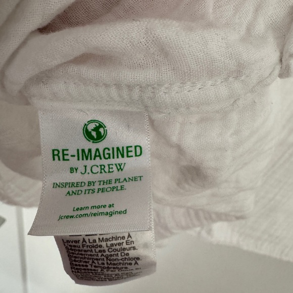 J. Crew White Blouse Size L - Picture 7 of 7